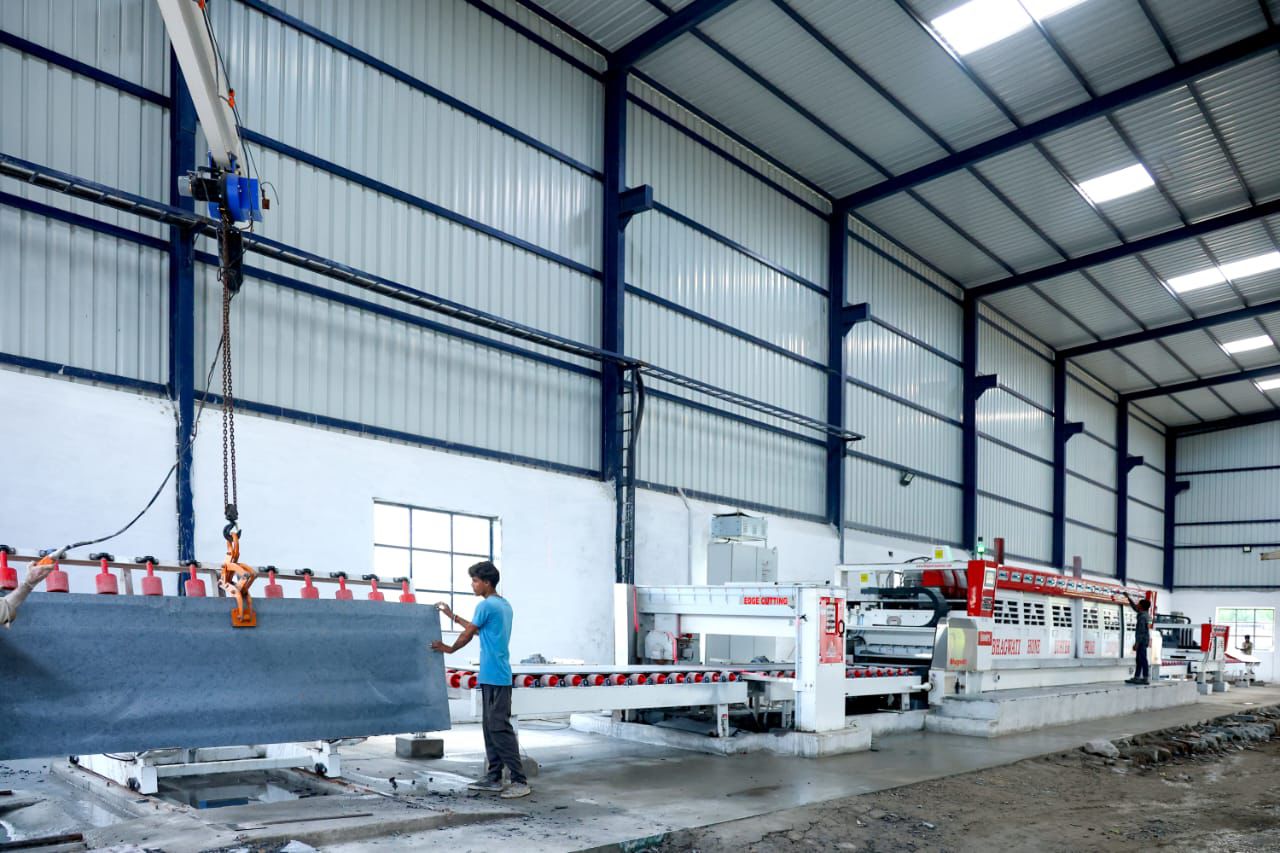 Tirupati Impex stone processing infrastructure