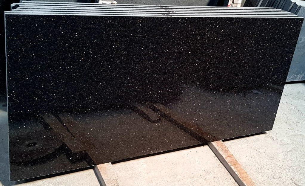 Indian Black Granite galaxy-style surface reference